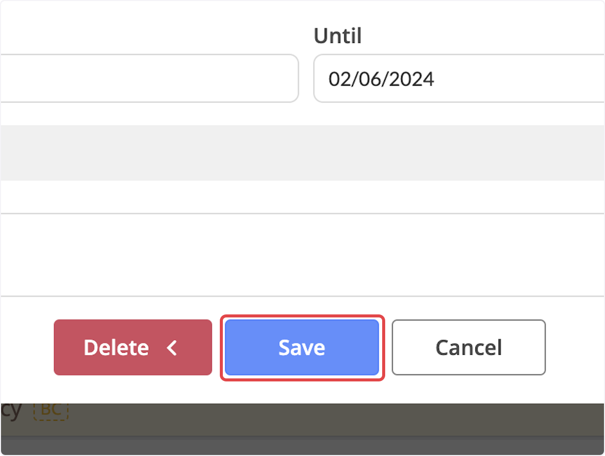 Click on Save. 