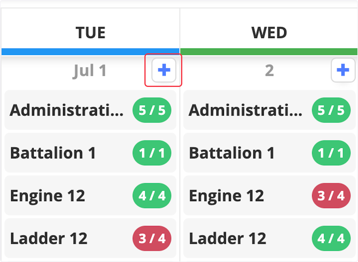 You can also click the plus sign to open up one assignment at a time. 
