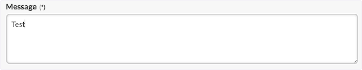 Finally, type your message. 