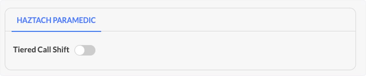You can also tier a call shift. Please look in the Related Articles section at the top of this article. 
