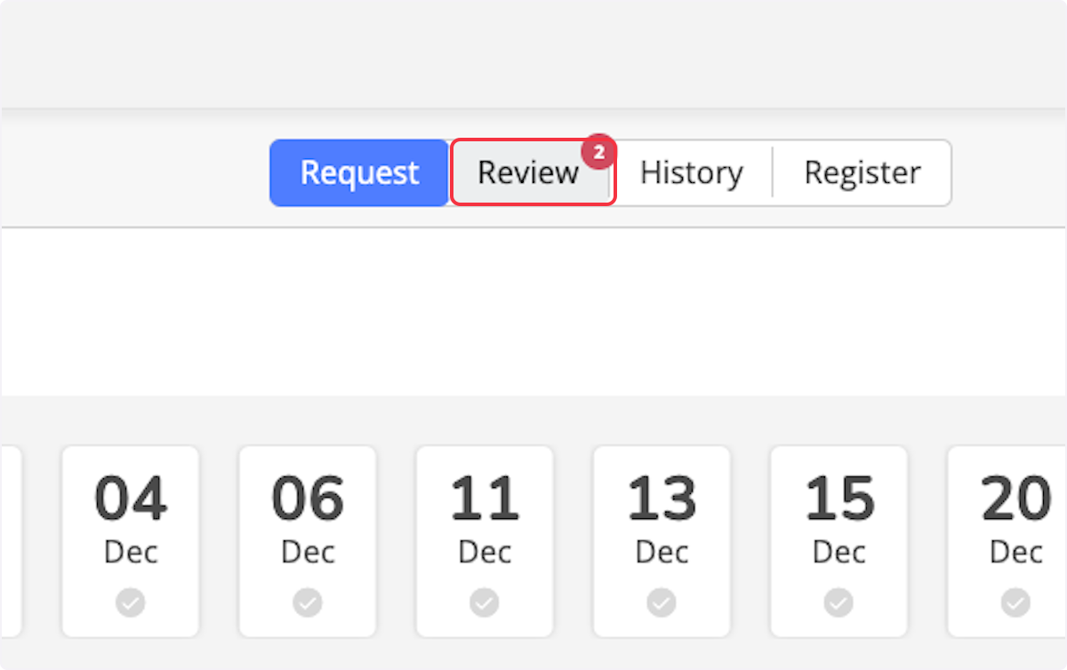 Click on Review.