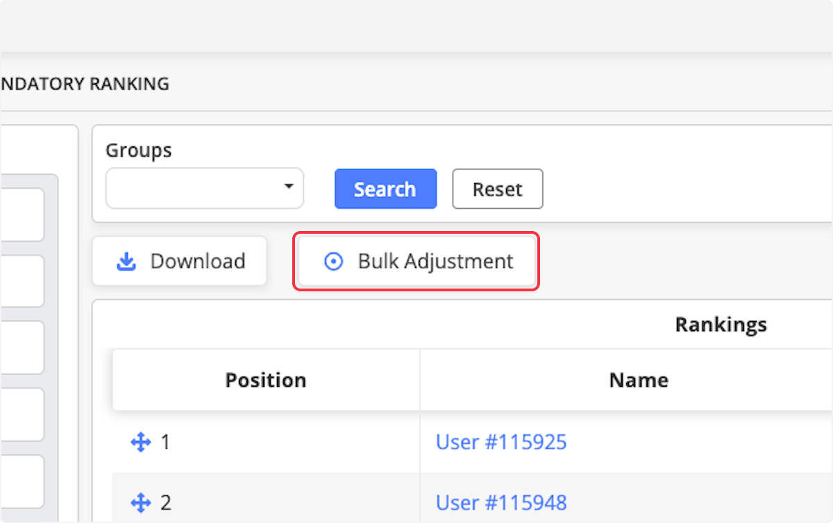 Click on Bulk Adjustment.