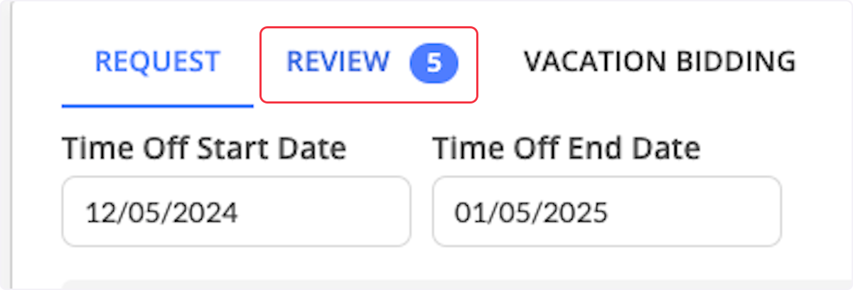 Click on Review.