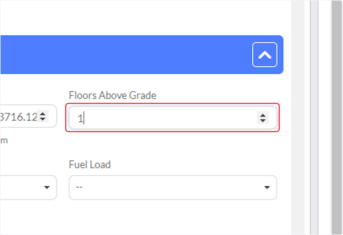 Enter the number of Floors Above Grade.