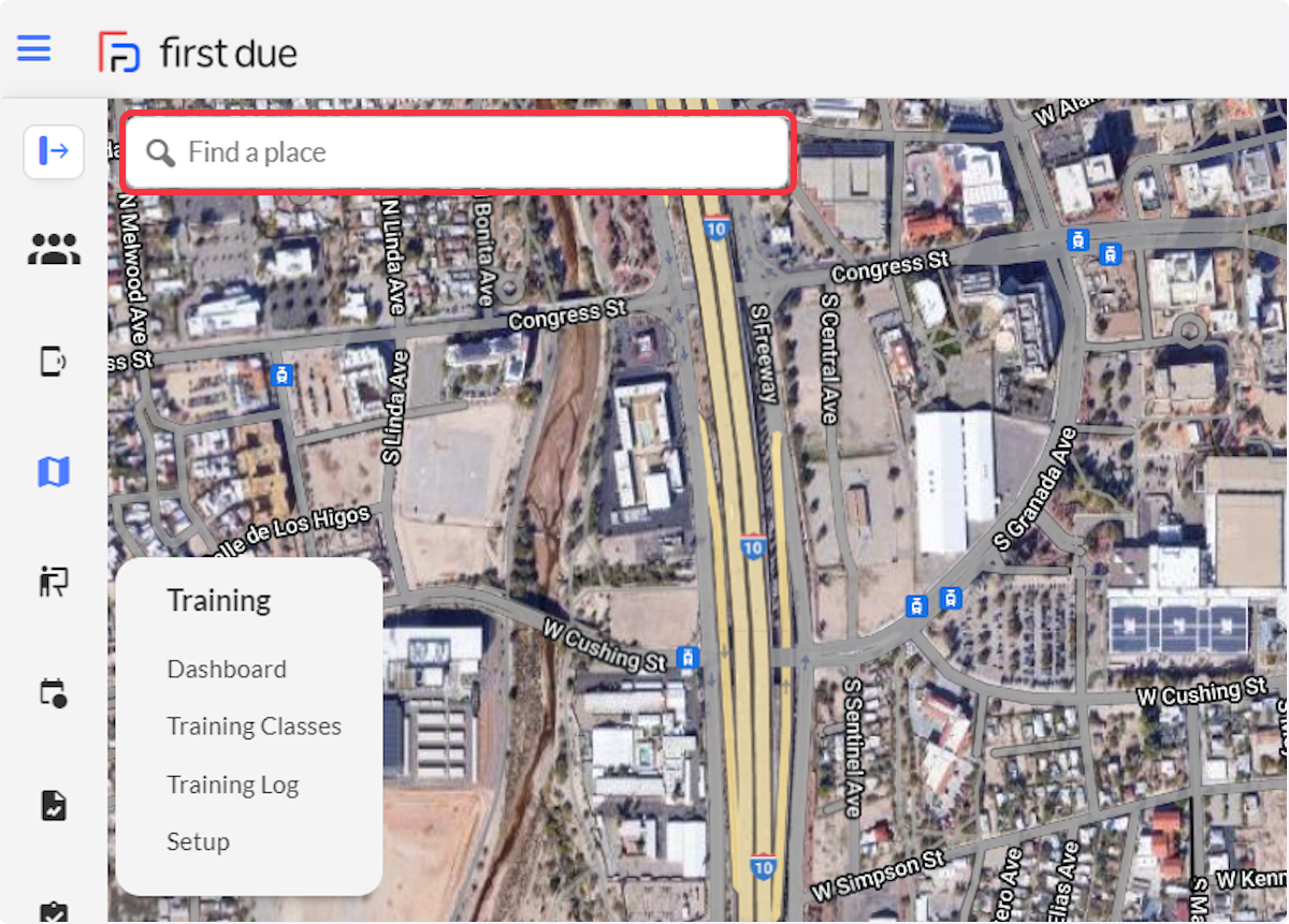 Enter the address for the Occupancy outside of your area (Shape File). to Find a place.