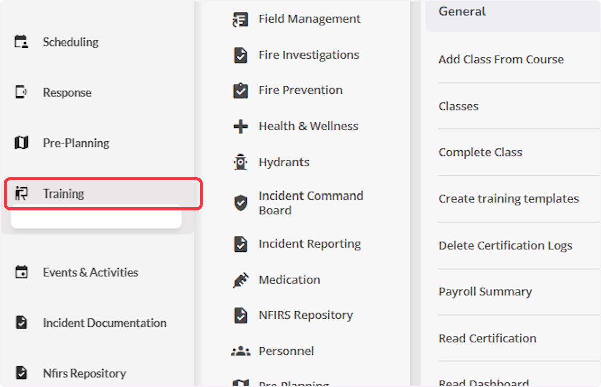 To Self-Complete Objectives Click on Training