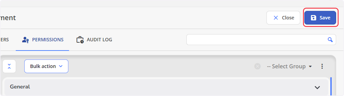 Remember to always select Save to update any changes.