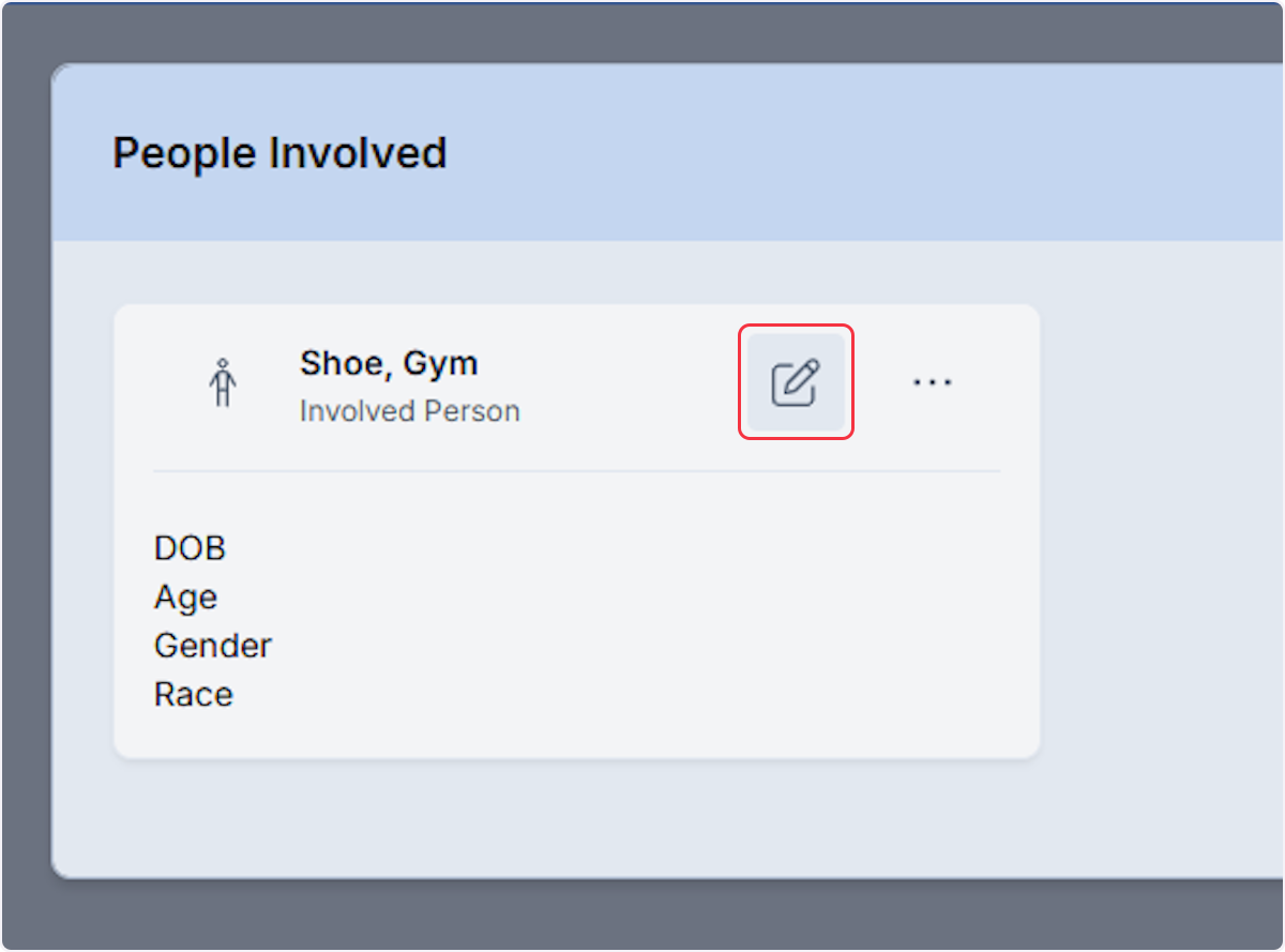 If added from occupancy record you will need to select the pencil icon to begin documenting