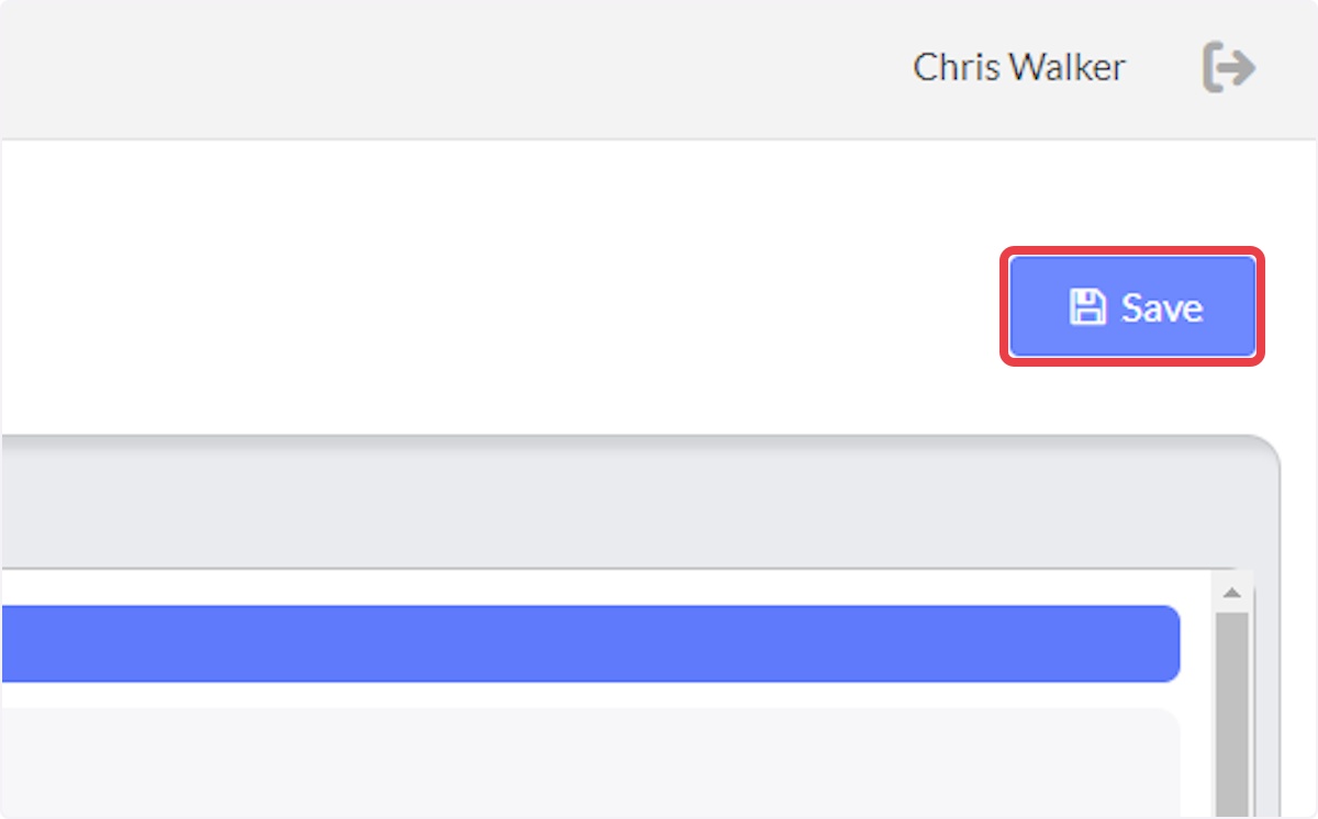 Click on Save in the top right before navigating away from the page.