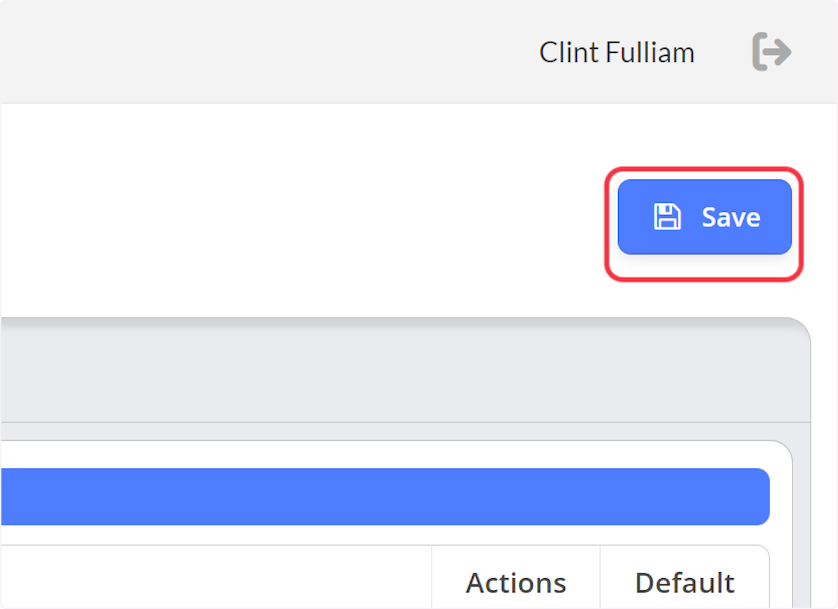 Once you have completed creating or editing Zones or FDID's select Save.