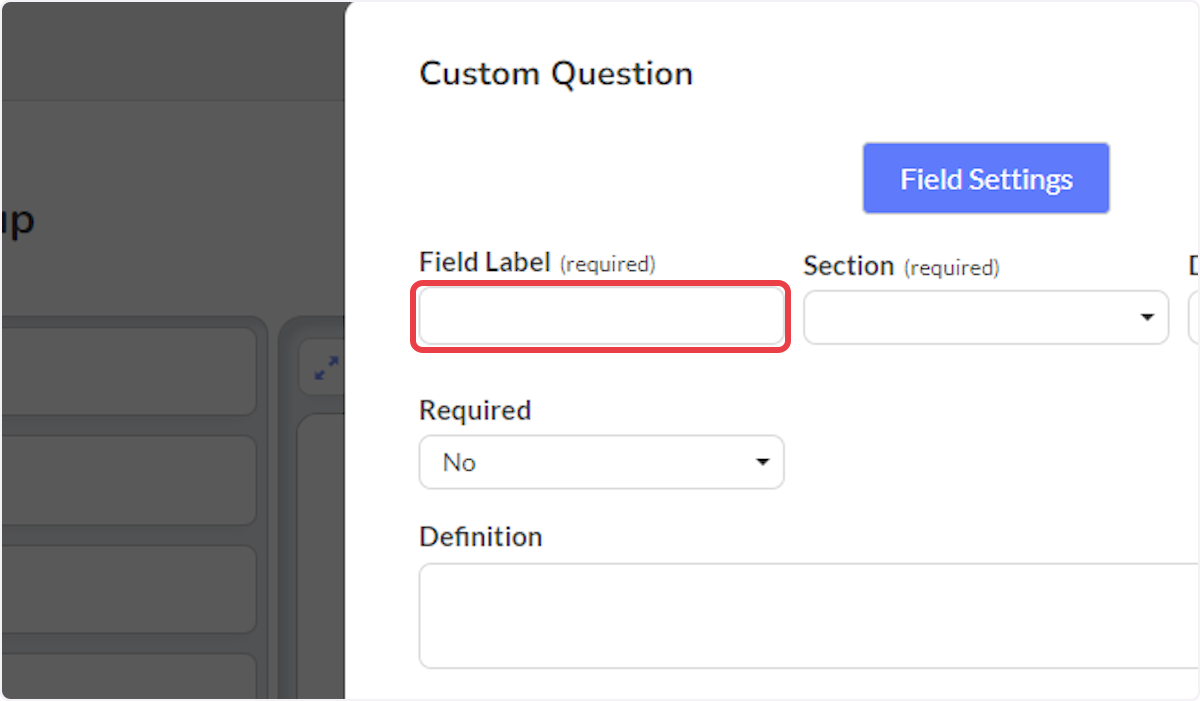 Assign the custom field a label. This is the field text that will appear in the NFIRS report.