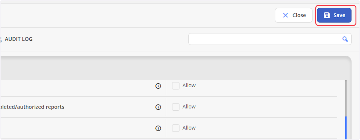 Remember to always select Save to keep any changes.