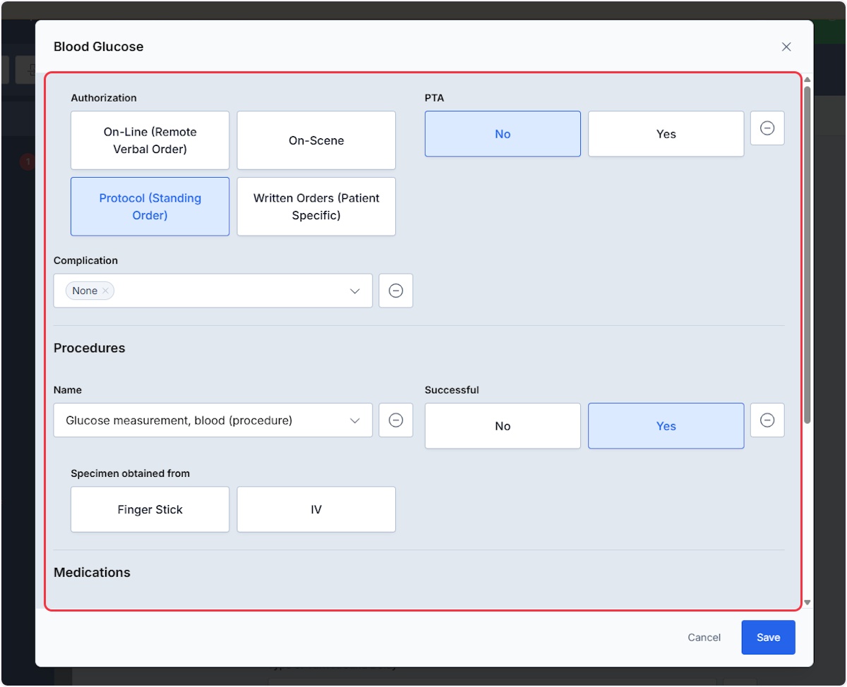 Each  tool can contain shared fields with default values selected or fields that need to be answered.