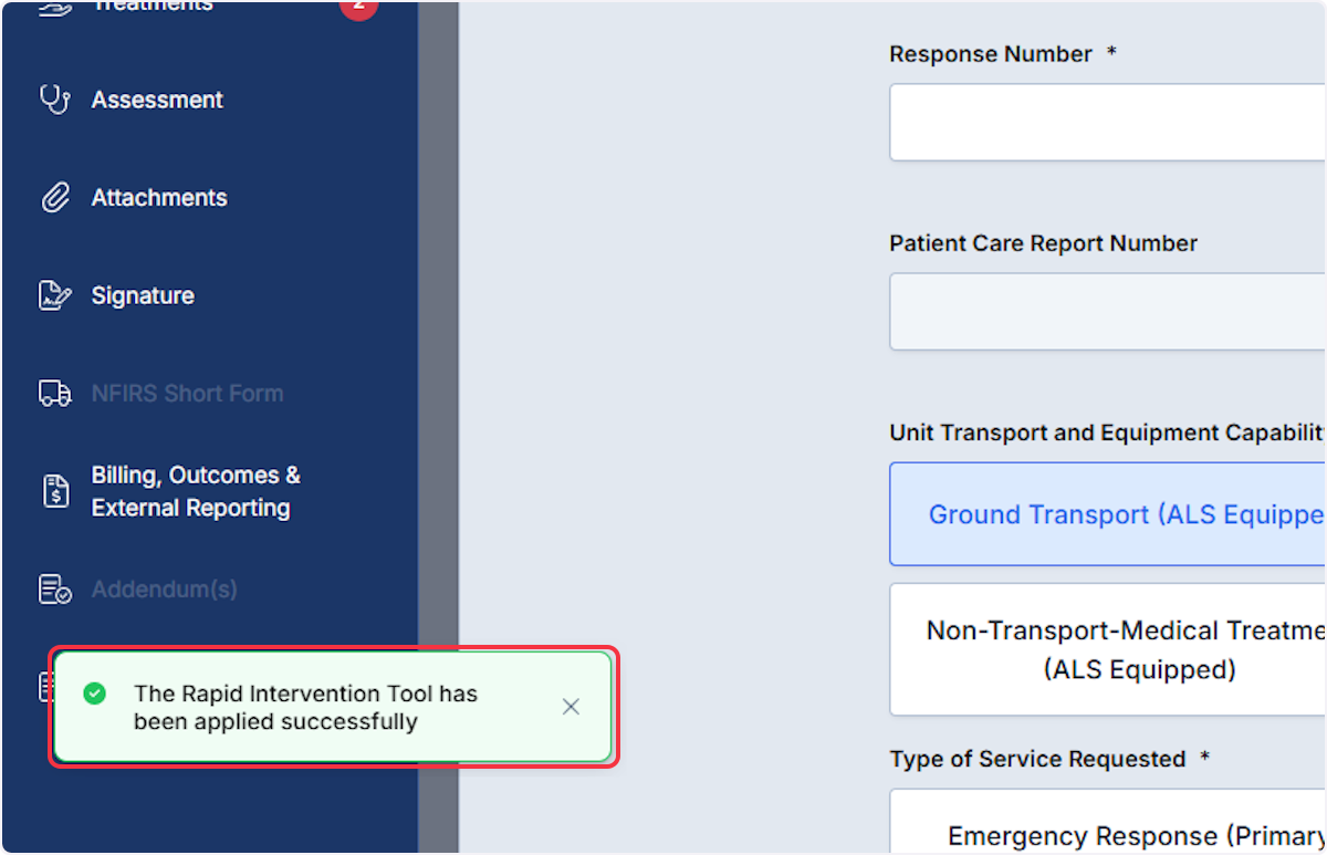 After selecting Save and indicator will appear.