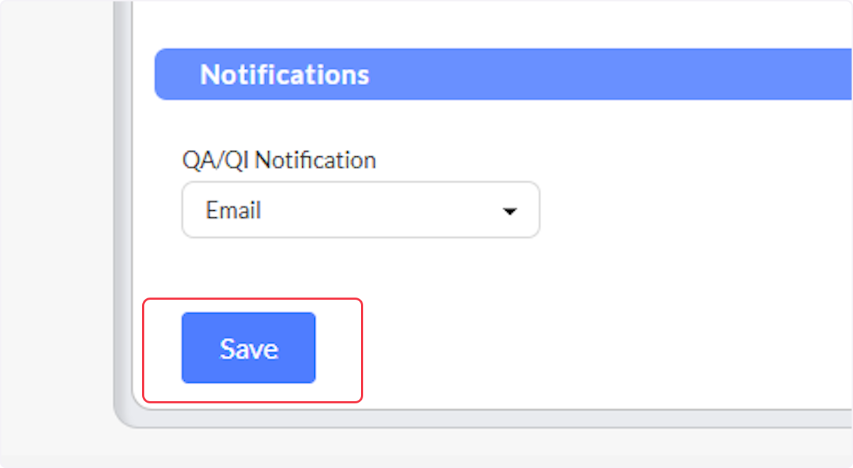 Remember to select Save to update and confirm any changes.