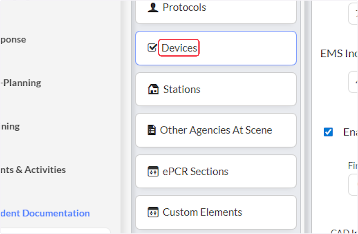 Click on Devices