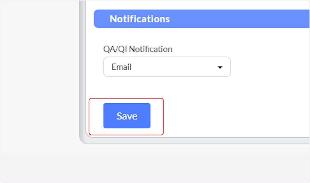 Remember to always select Save to update any changes.