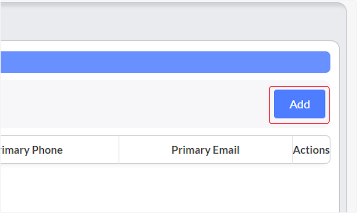 To begin creating new EMS Contacts lets select the Add button.