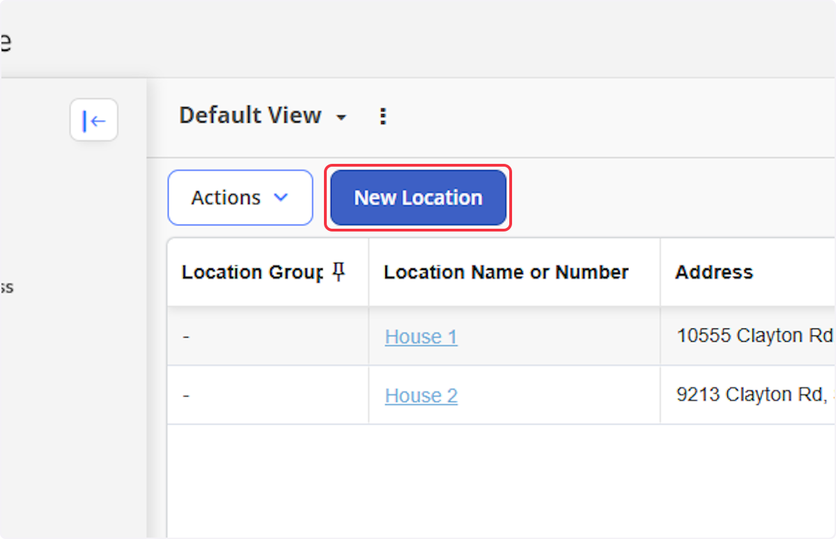Select on New Location