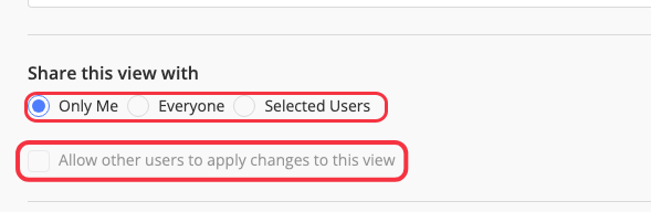 Select Only Me