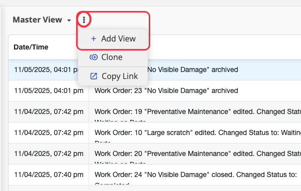 Click on Add View