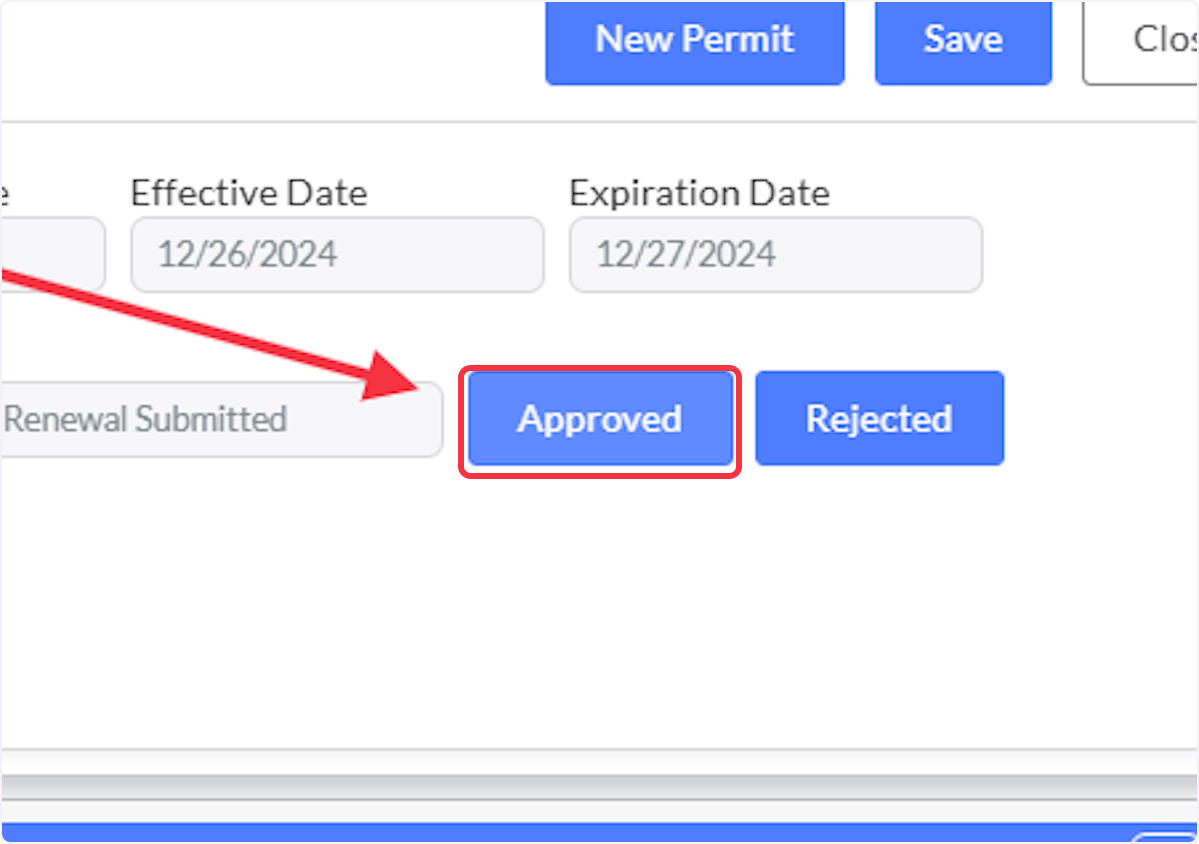 Click on Approved.