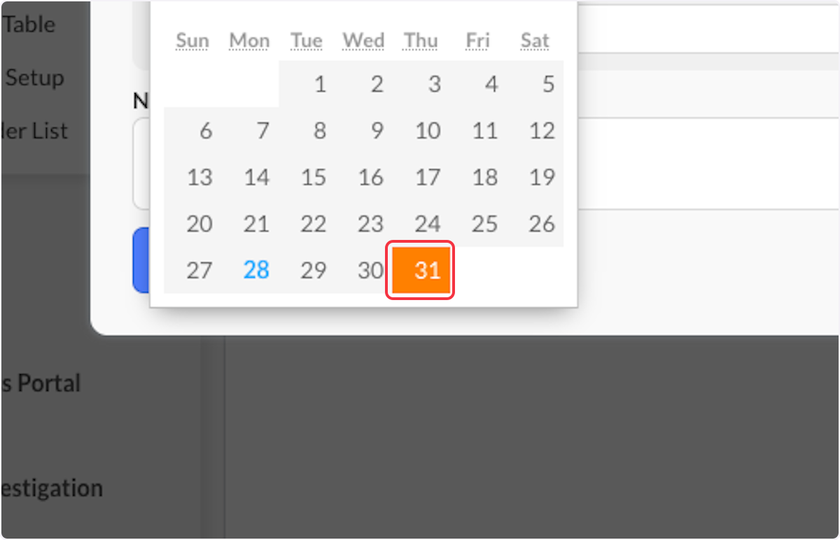 Select the date.