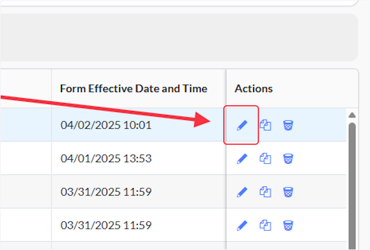 Click Create Form or Edit.