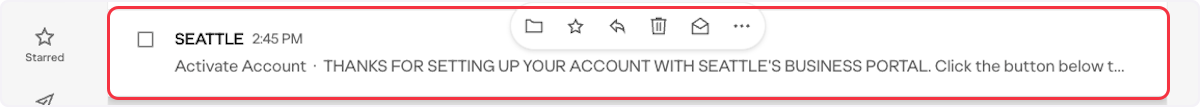 Go to your email to find the activate account confirmation. 