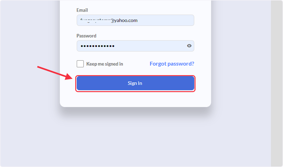 Sign In tothe Business Portal. 