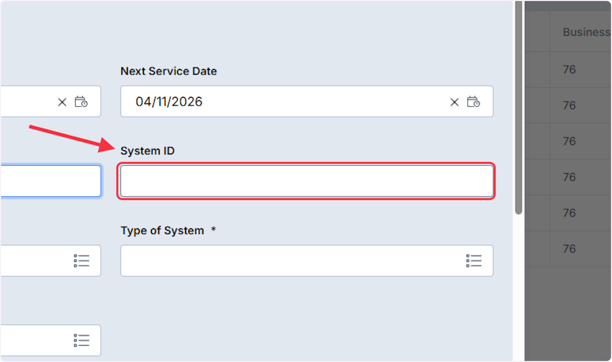 Enter System ID if applicable. (not required)