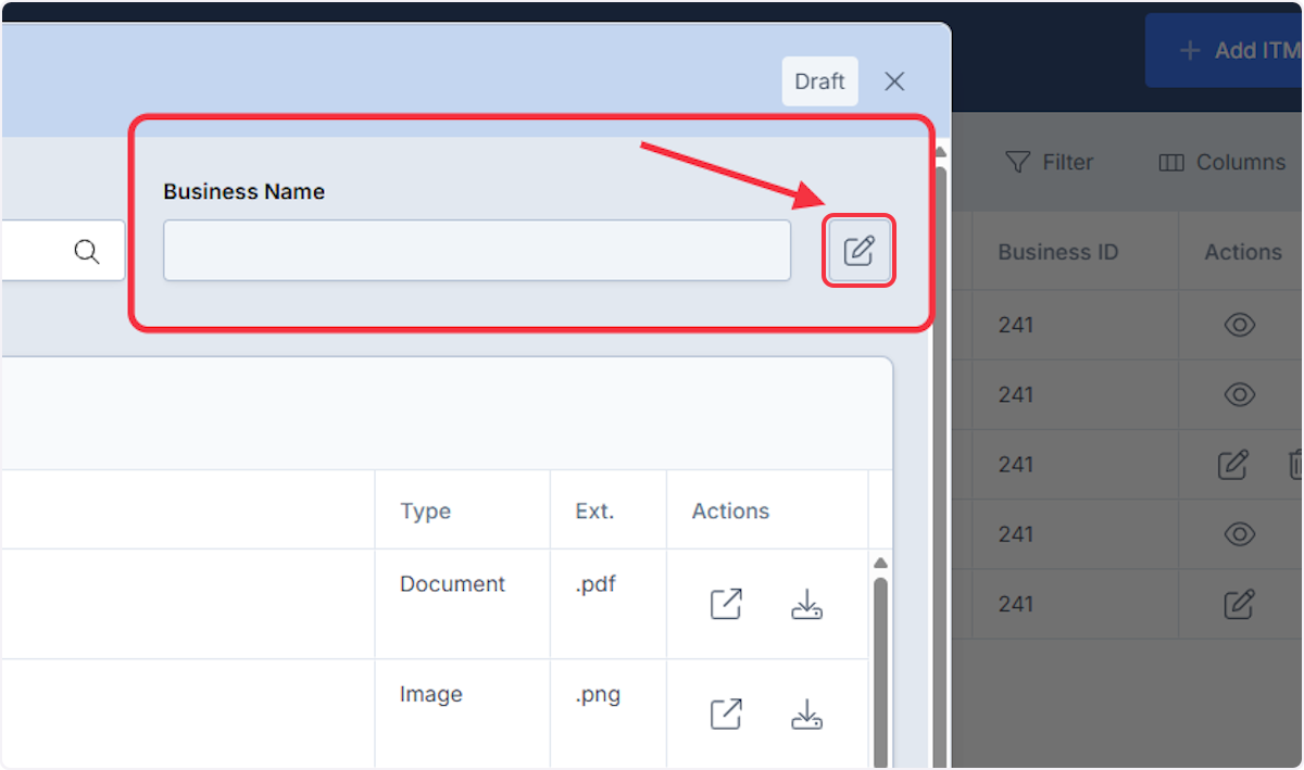 Click on Add Business Name
