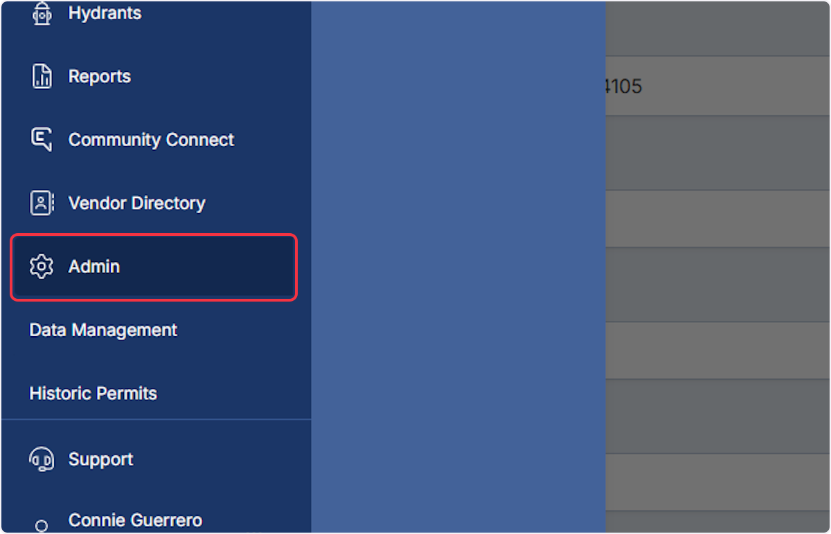 Both the Agency Logo and AHJ Display Name are managed from the Agency Setup area.  Click on Admin.