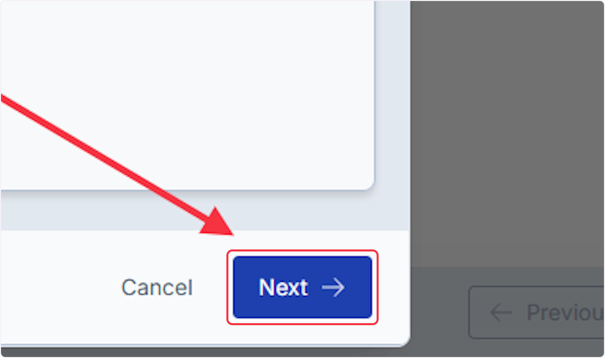 Click on Next to continue with Permit request. 