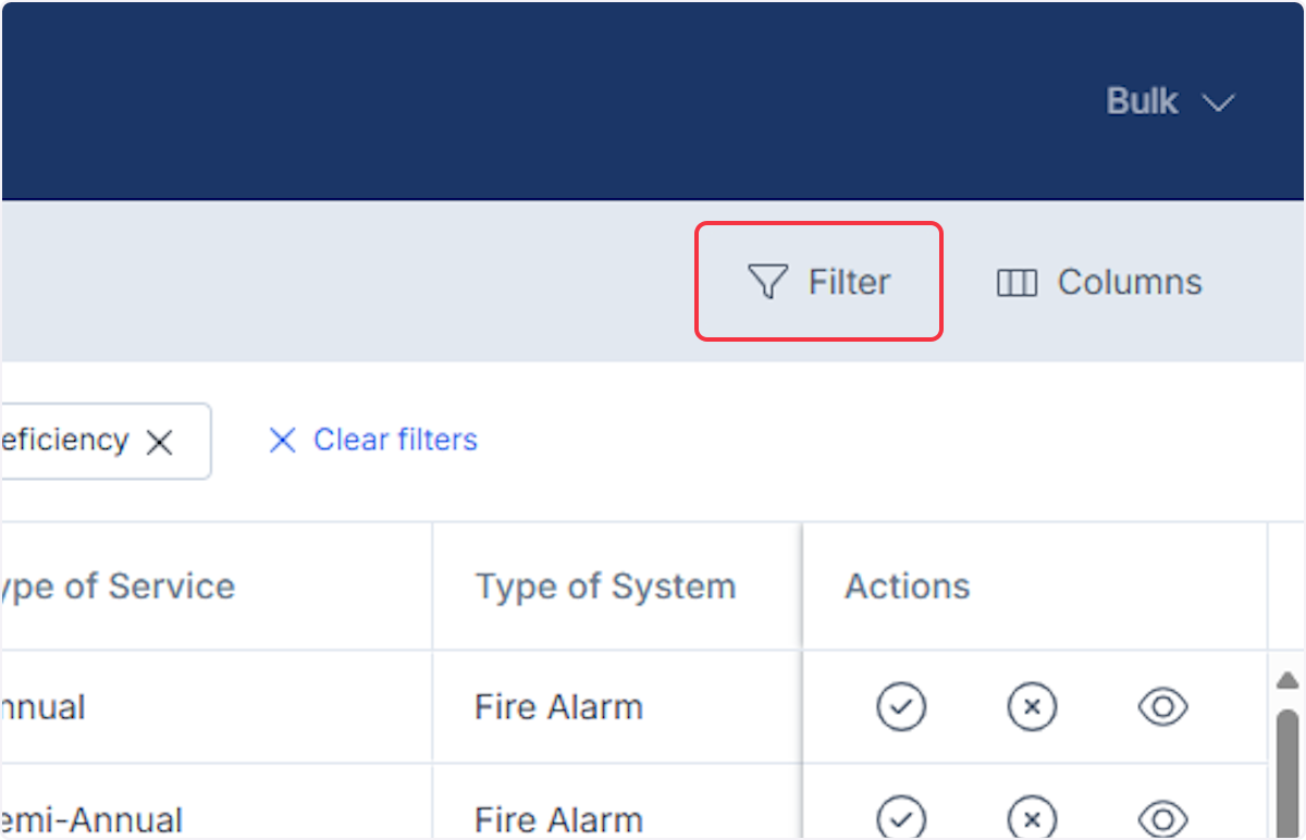 Click on Filter.