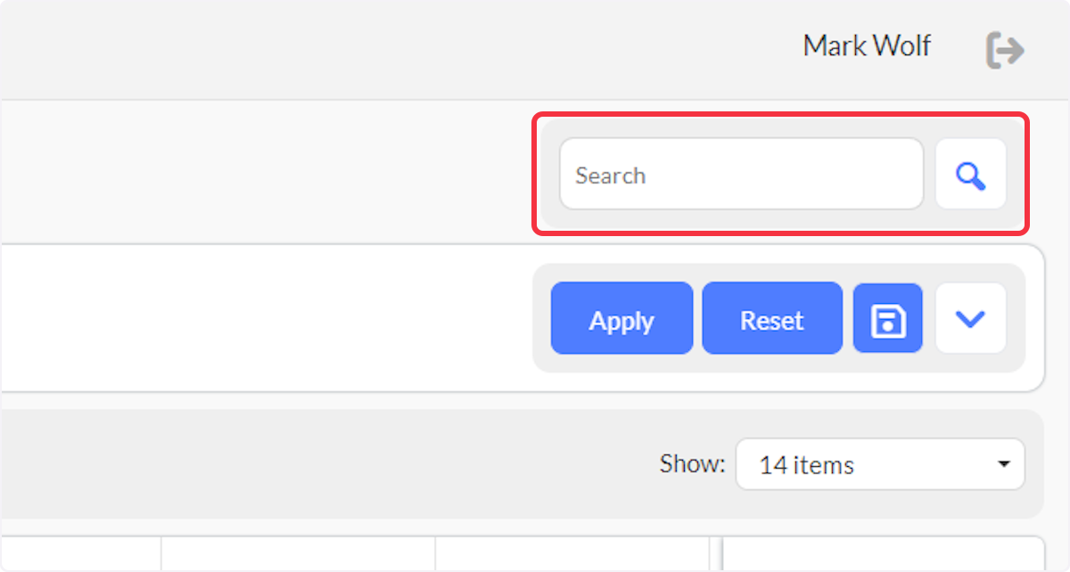Global Search - o	Complete or partial address or occupancy name can entered, then select Search.