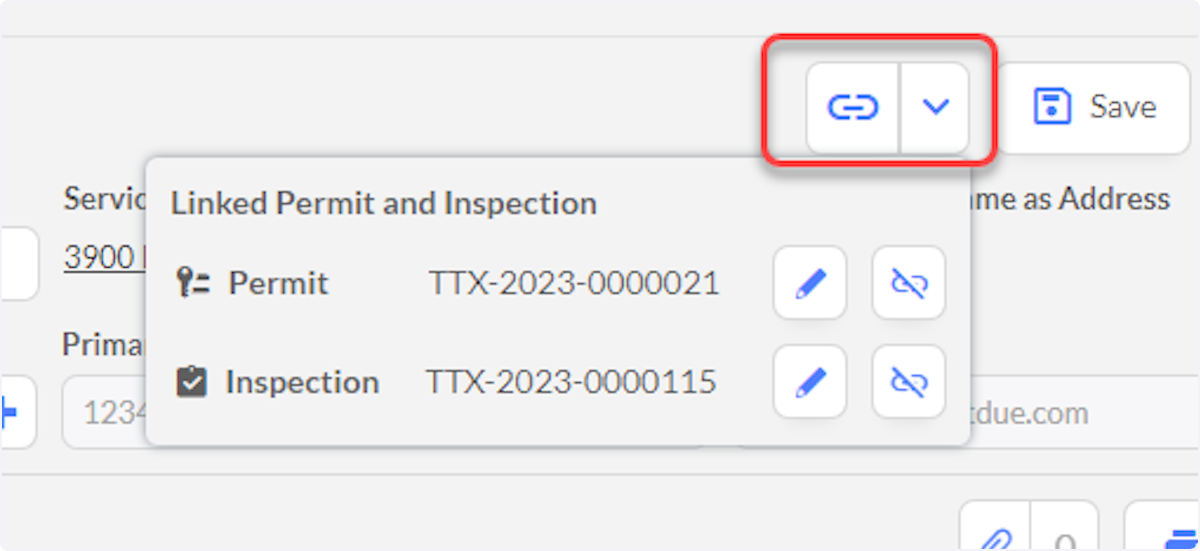 Link to Inspection(s) or Permit(s), if needed.