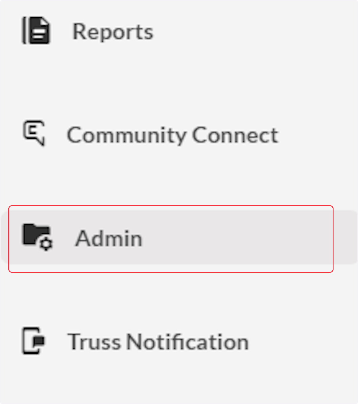 Click on Admin.