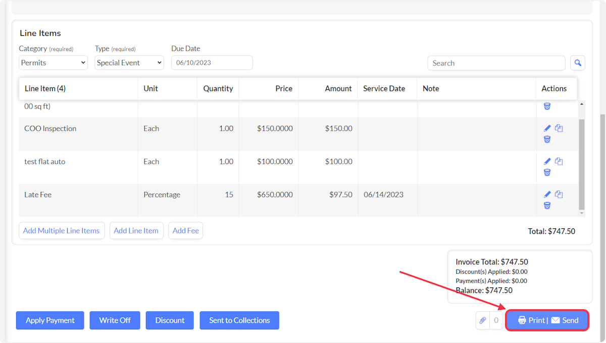 Handle the updated Invoice as appropriately per agency requirements.