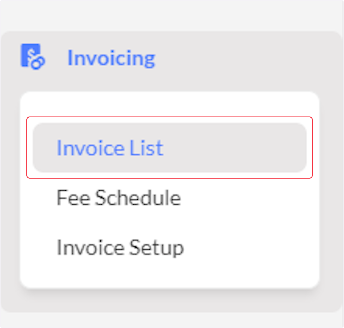 Then on Invoice List.