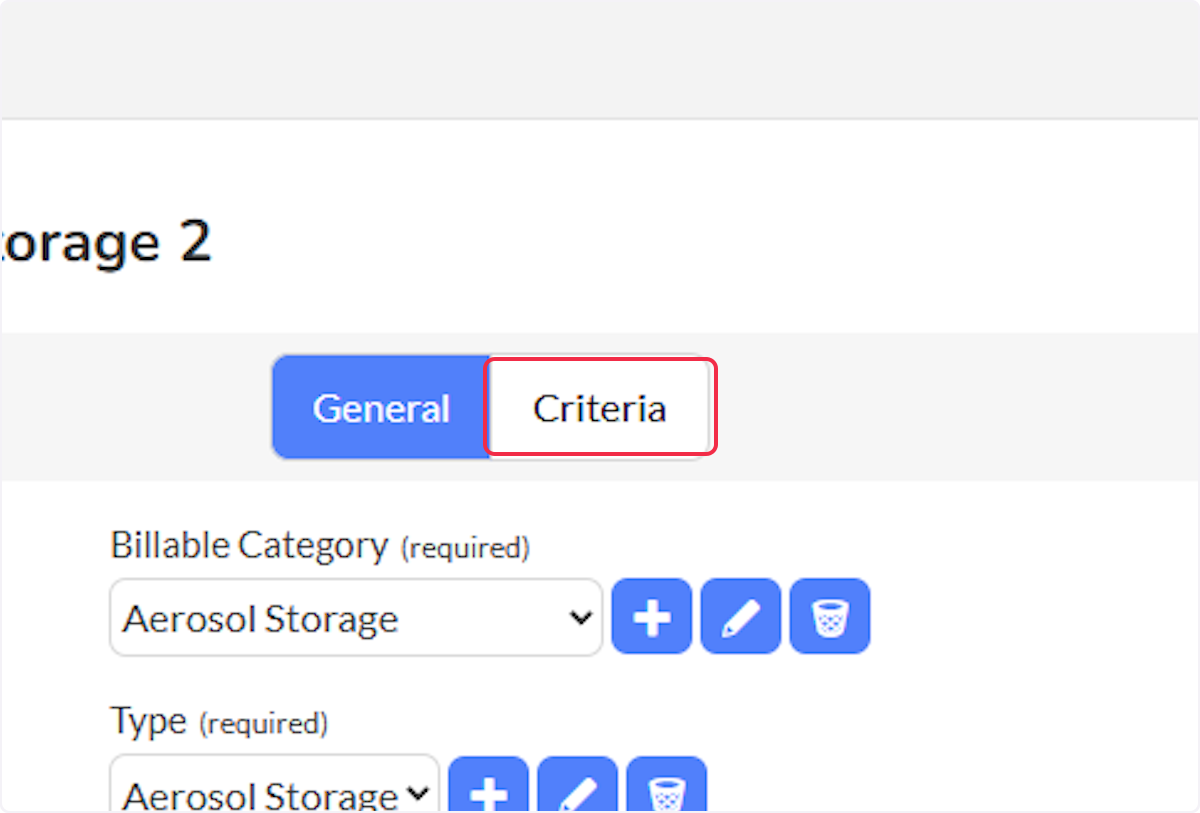 Click on Criteria.