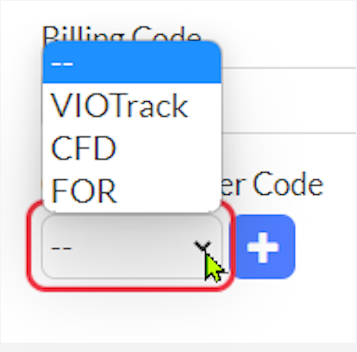 Select a General Ledger Code, if needed.