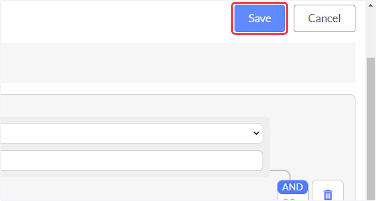 Click on Save.