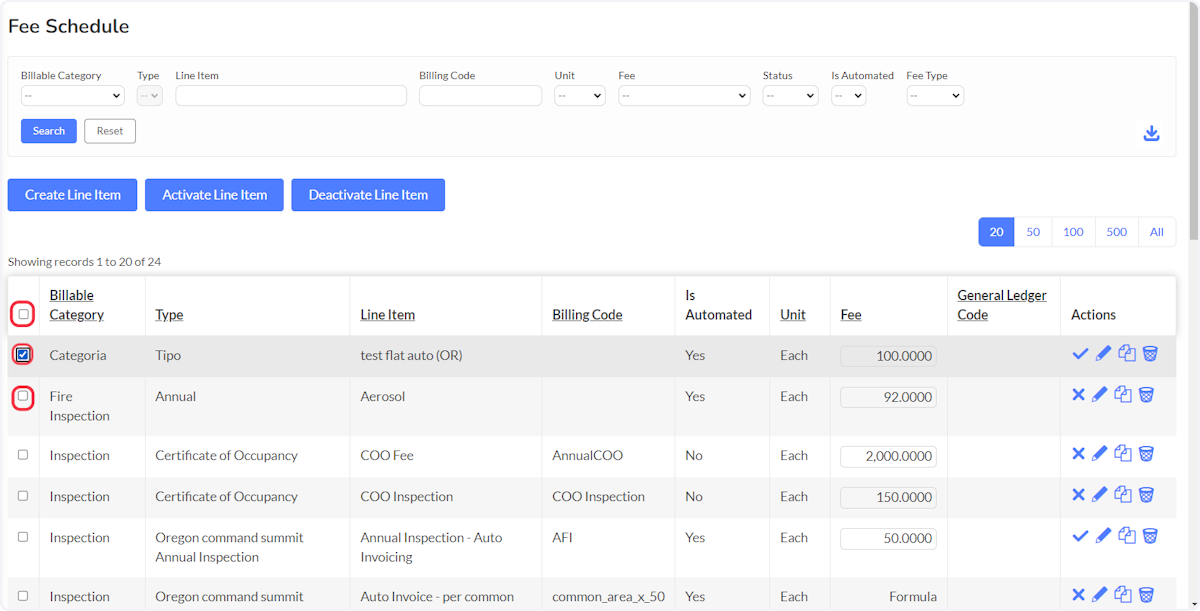 Select one or more, or All to activate Bulk Actions.