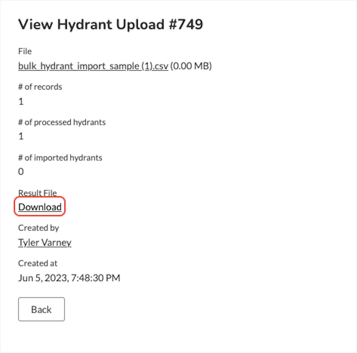 Click on Download