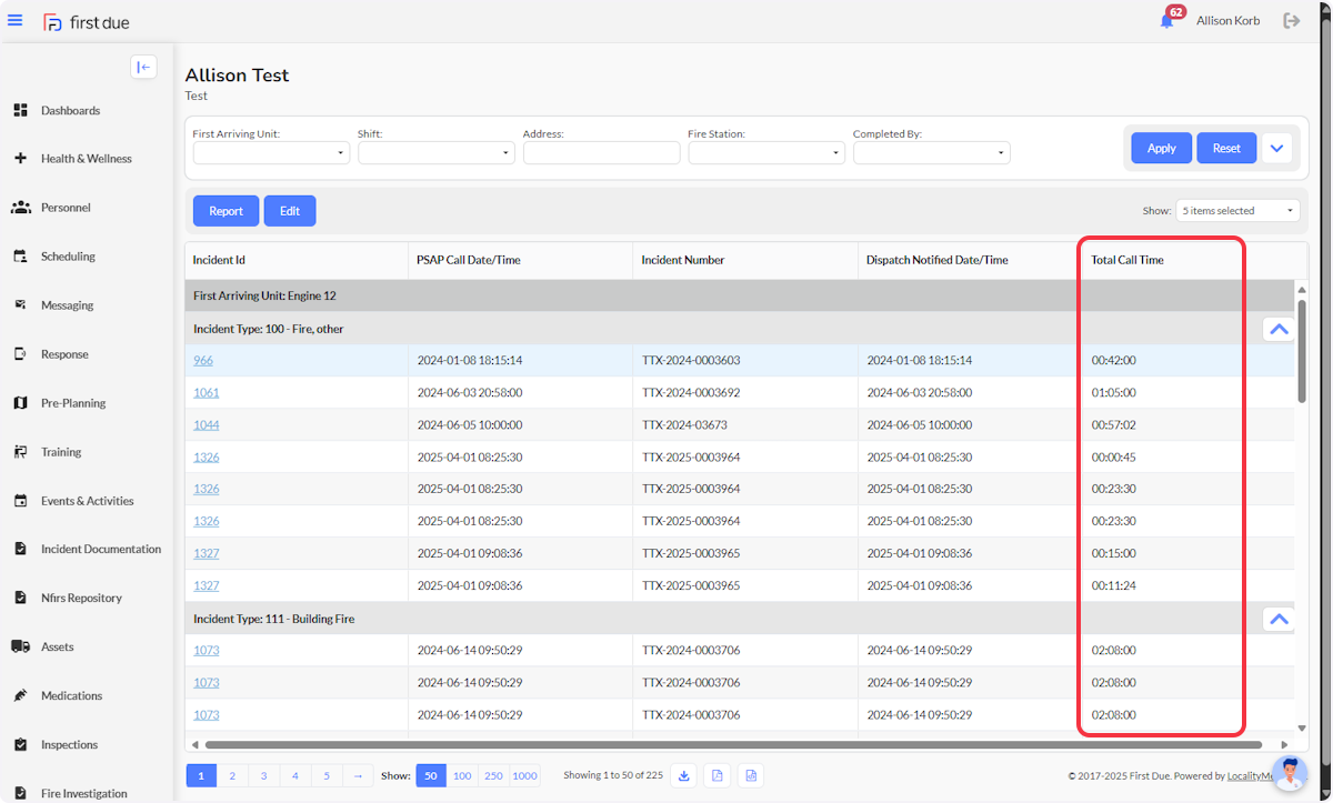 Your new column will now appear in your report.