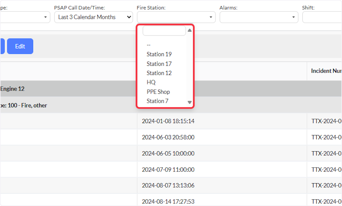 A field that has a specific set of data options will let you select the ones you want from a dropdown list. You can select one or multiple.