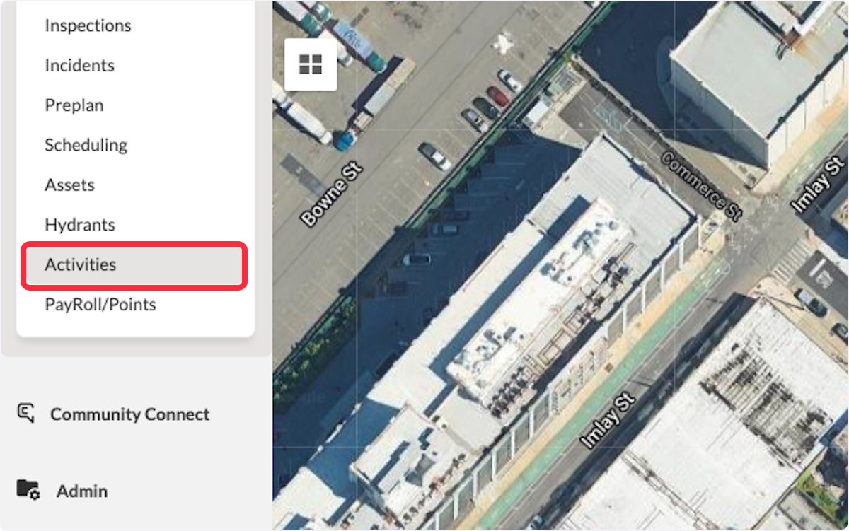 Click on Activities.