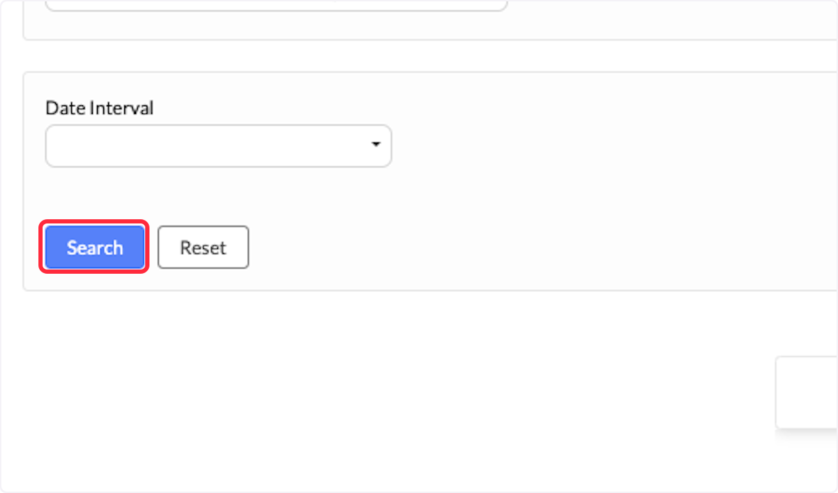 Click on Search to run the report with the up-to-date filters. 