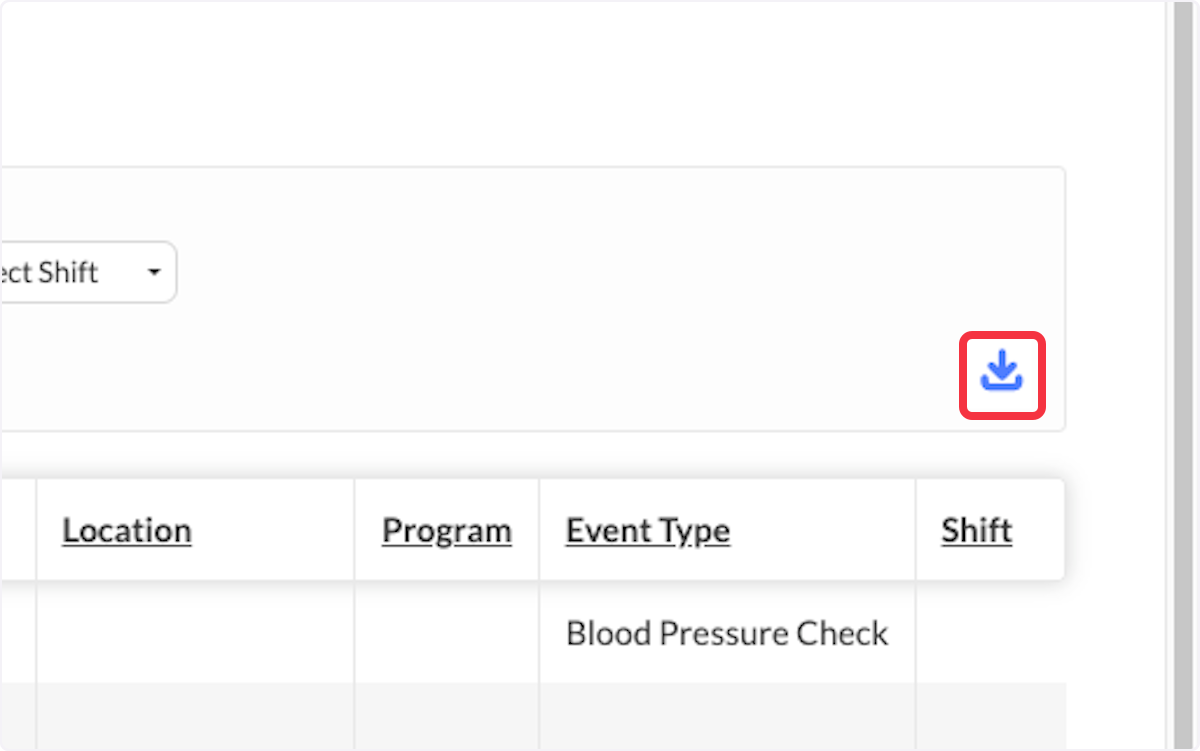 To download the report, select the Download button. 